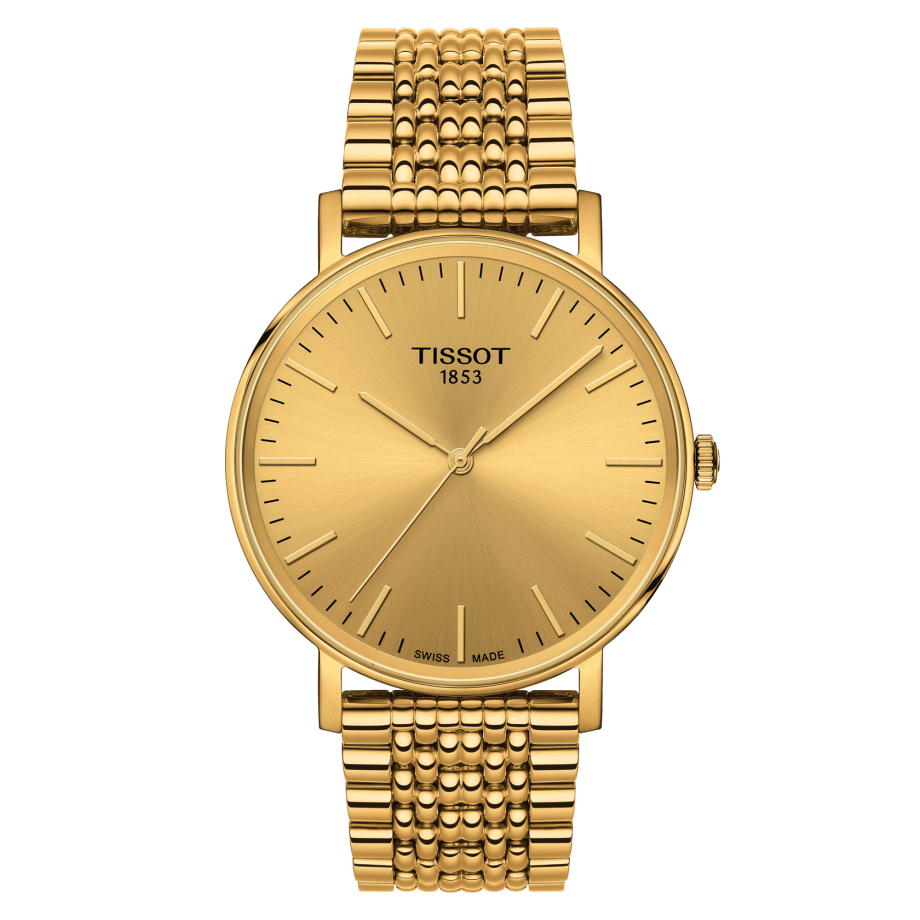 Tissot T109.410.33.021.00 : Everytime Medium Yellow Gold PVD / Champagne / Bracelet