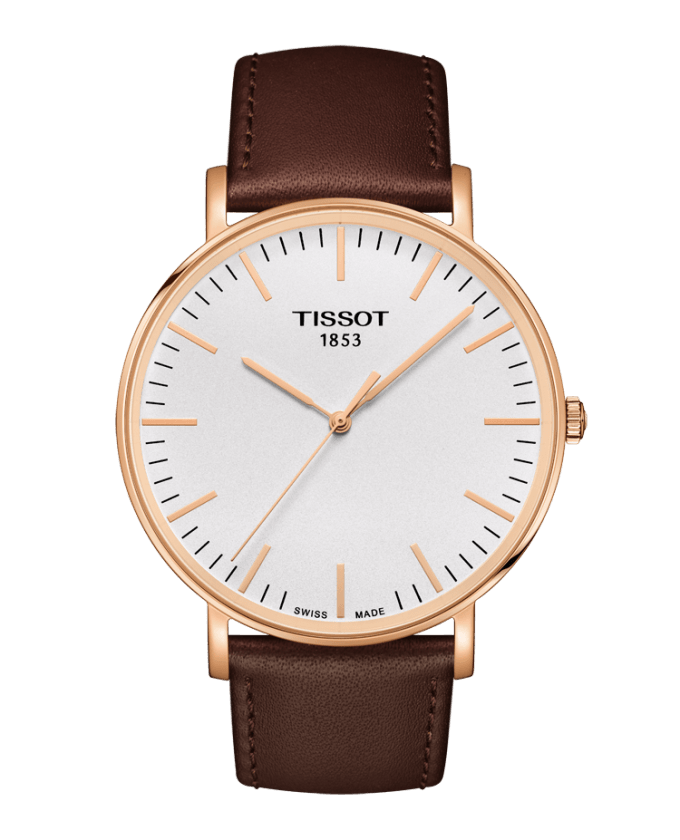 Tissot T109.610.36.031.00 : Everytime Large Rose Gold PVD / Silver / Strap