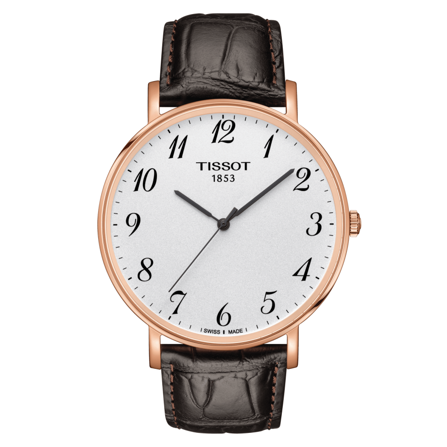 Tissot T109.610.36.032.00 : Everytime Large Rose Gold PVD / Silver / Strap