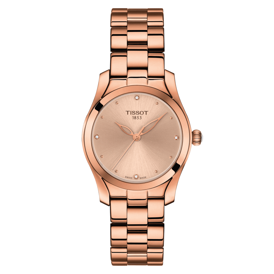 Tissot T112.210.33.456.00 : T-Wave Rose Gold / Beige / Bracelet