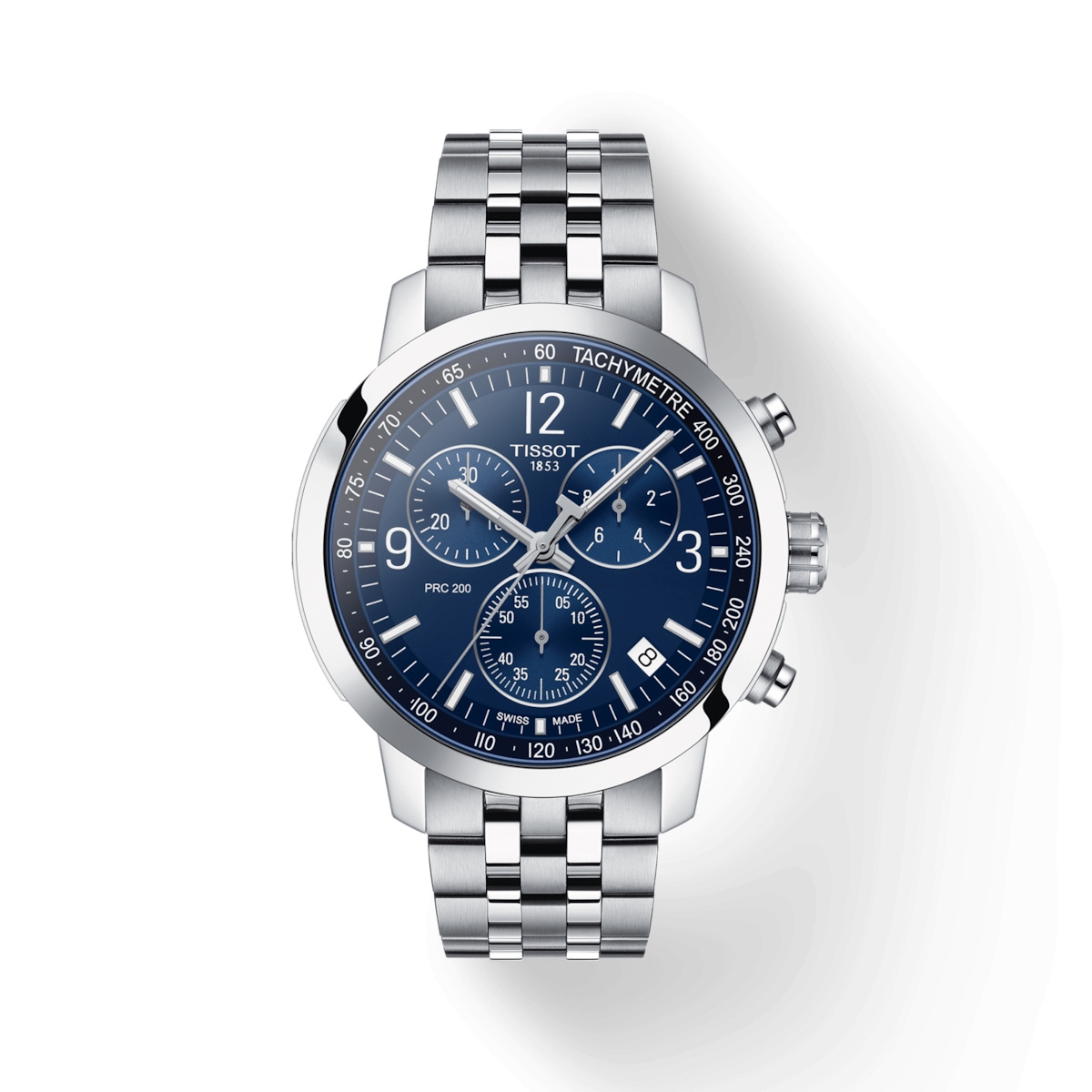 Tissot T114.417.11.047.00 : PRC 200 Quartz Chronograph Stainless Steel / Blue / Bracelet