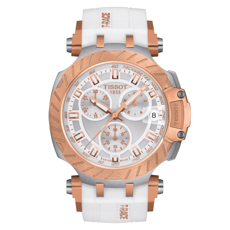 Tissot T115.417.27.011.01 : T-Race Chronograph Stainless Steel / PVD Gold / Silver