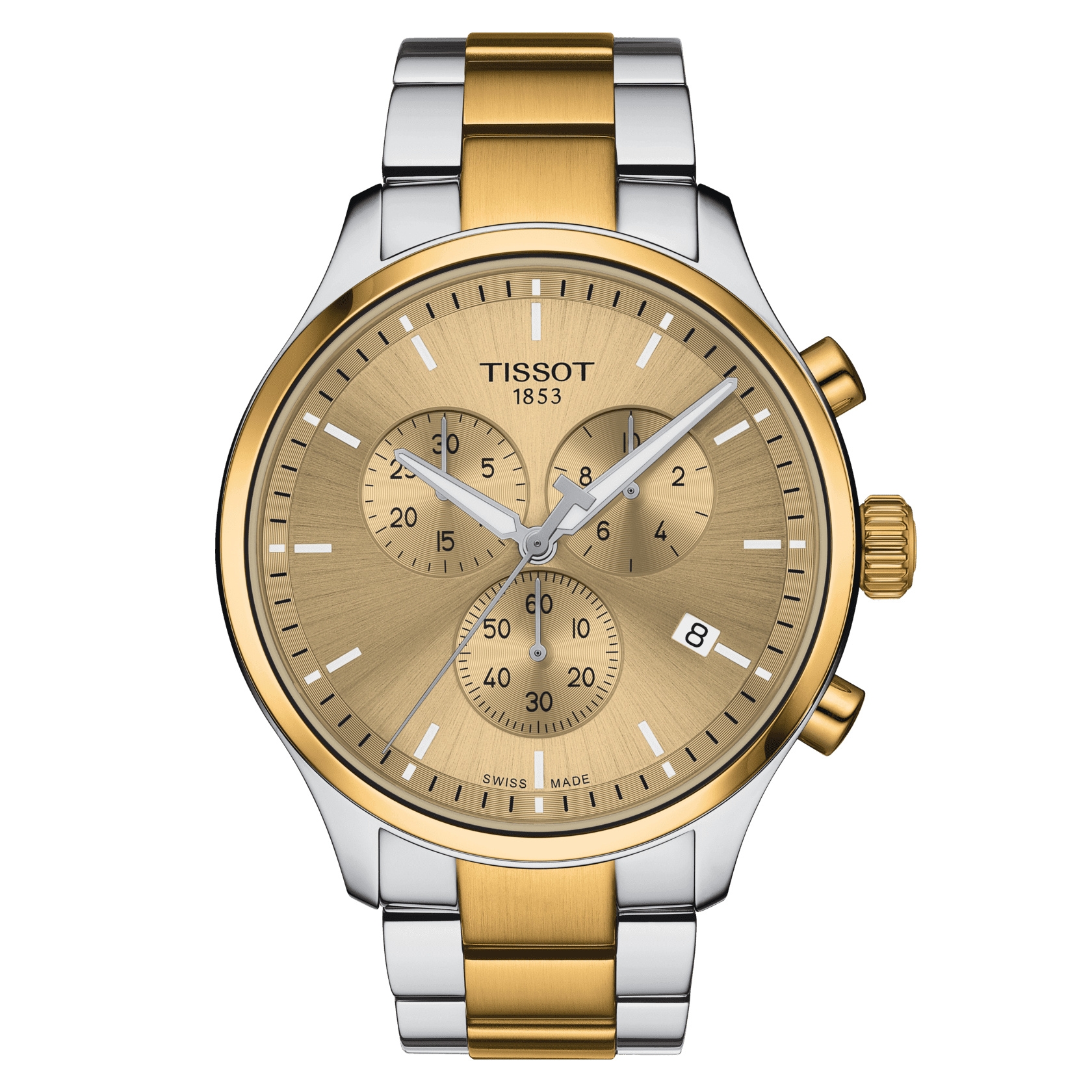 Tissot T116.617.22.021.00 : Chrono XL Classic Stainless Steel - Yellow Gold / Champagne / Bracelet
