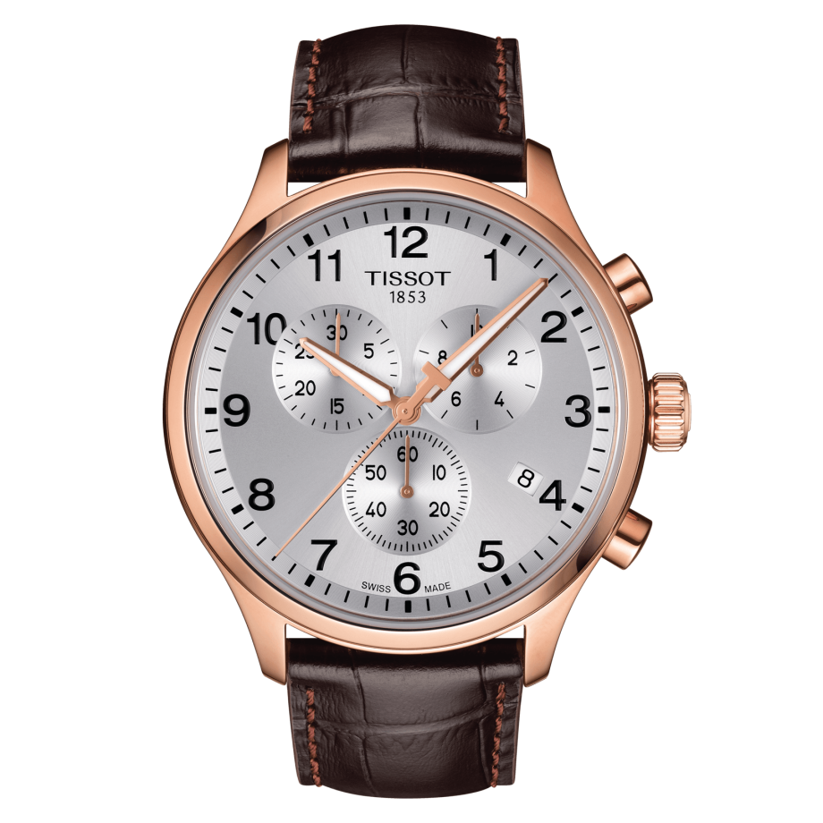 Tissot T116.617.36.037.00 : Chrono XL Classic Rose Gold / Silver / Strap