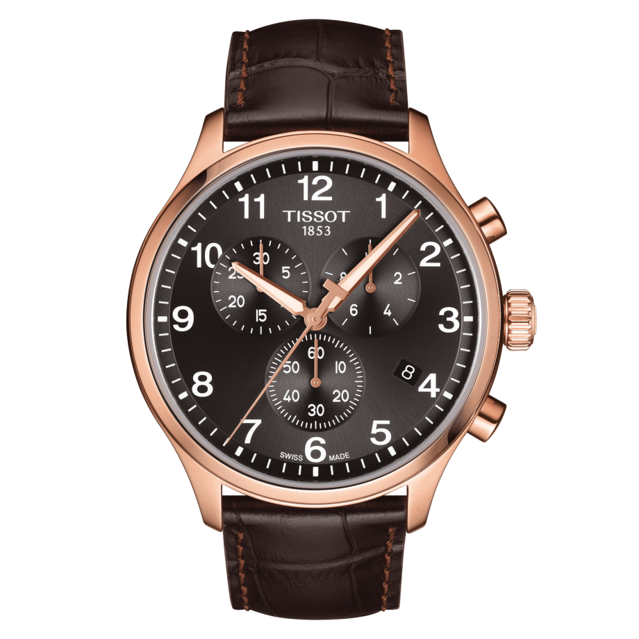 Tissot T116.617.36.057.01 : Chrono XL Classic Rose Gold PVD / Black / Strap