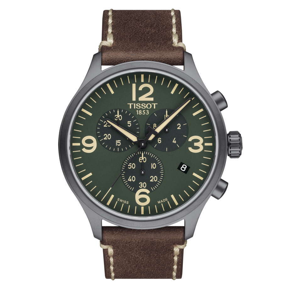 Tissot T116.617.36.097.00 : Chrono XL Grey PVD / Green