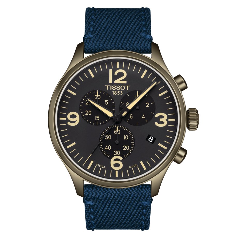 Tissot T116.617.37.057.01 : Chrono XL Khaki PVD / Black