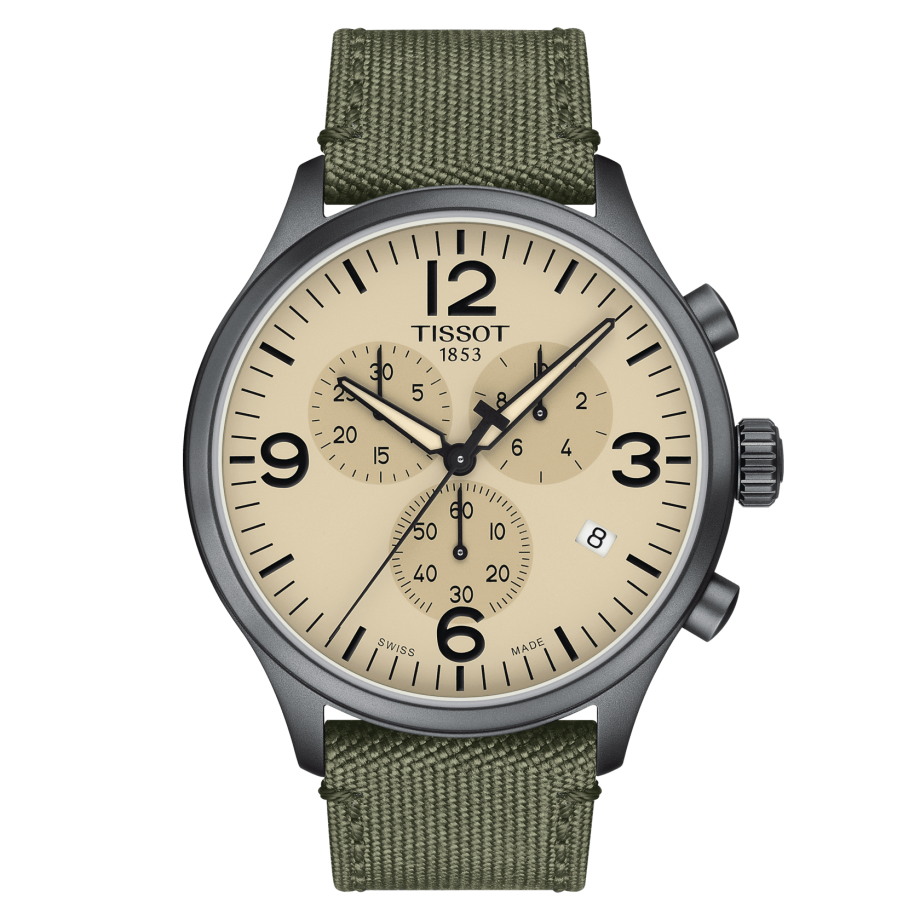 Tissot T116.617.37.267.00 : Chrono XL Grey PVD / Beige