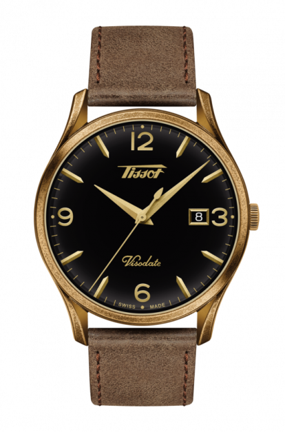 Tissot T118.410.36.057.00 : Visodate Quartz 40 Bronze / Black