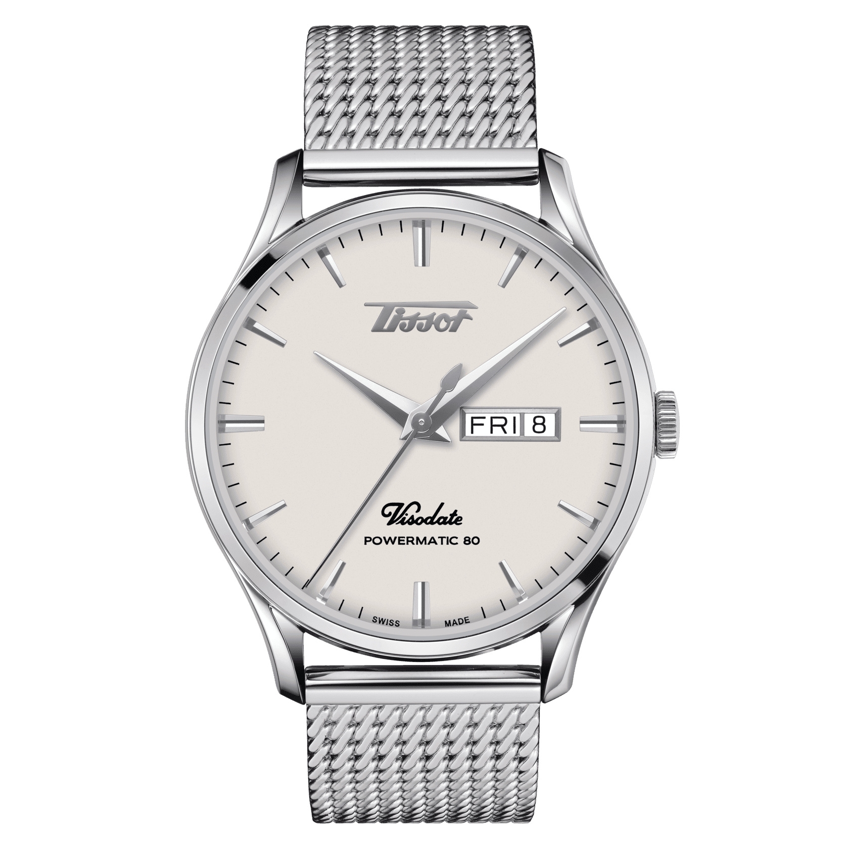 Tissot T118.430.11.271.00 : Visodate Powermatic 80 Stainless Steel / Silver / Bracelet