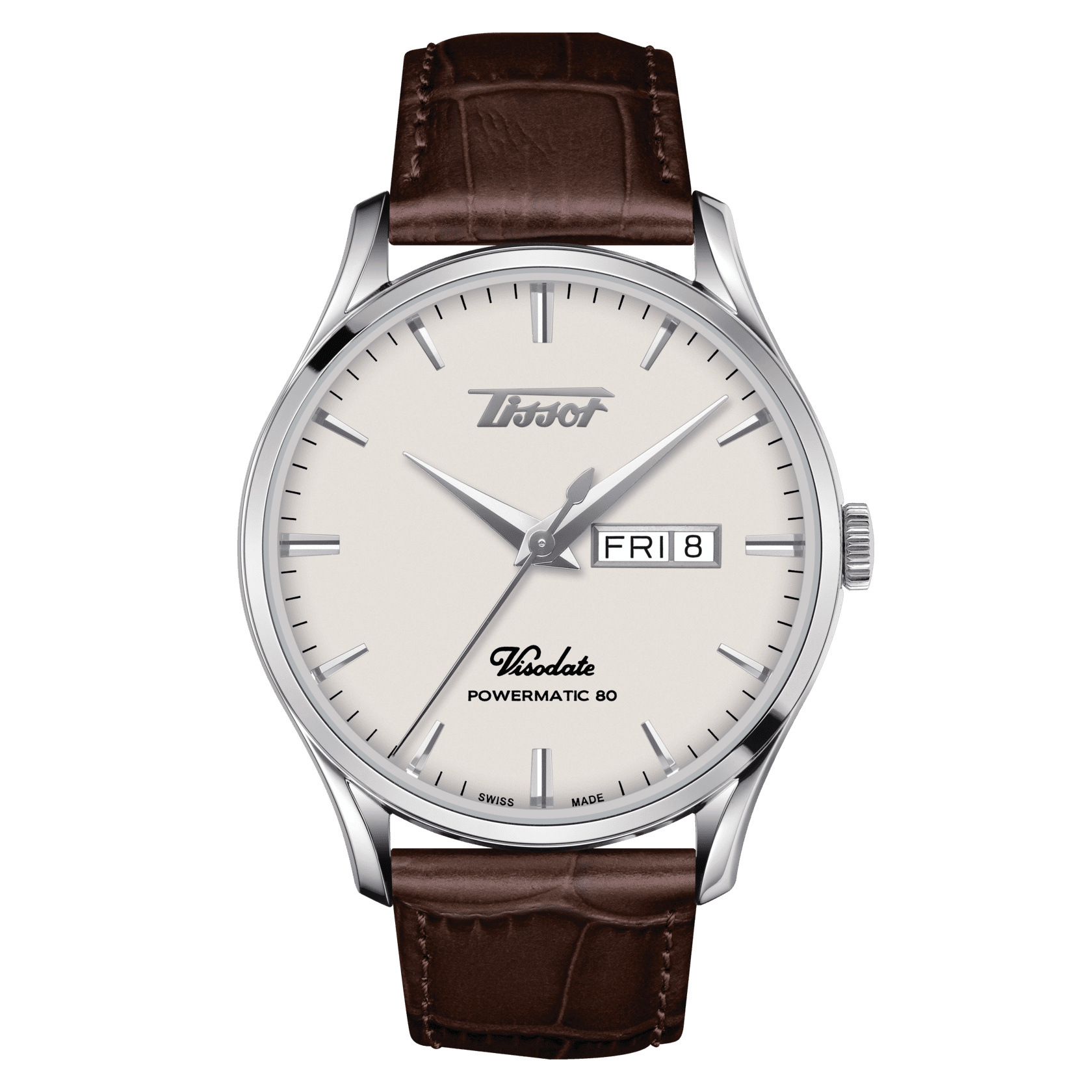 Tissot T118.430.16.271.00 : Visodate Powermatic 80 Stainless Steel / Silver / Strap