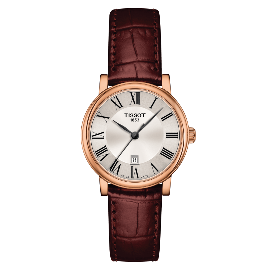 Tissot T122.210.36.033.00 : Carson Premium Quartz 30 Rose Gold / Silver / Strap