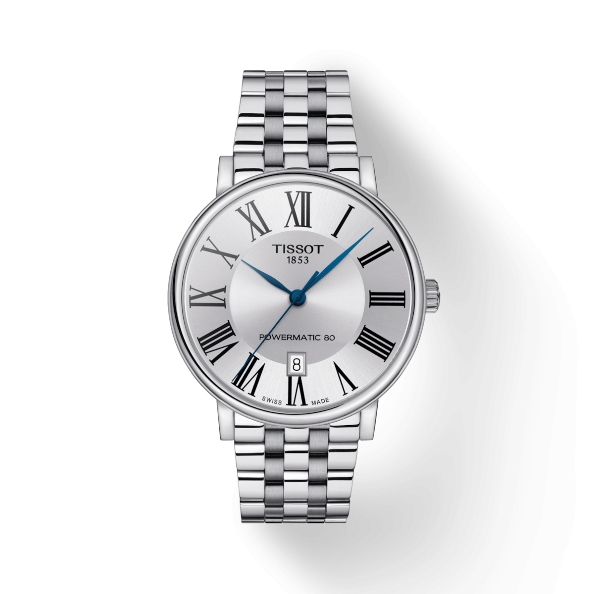 Tissot T122.407.11.033.00 : Carson Premium Powermatic 80 Stainless Steel / Silver / Bracelet