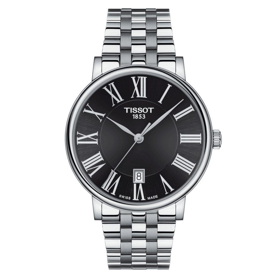 Tissot T122.410.11.053.00 : Carson Premium Quartz 40 Stainless Steel / Black / Bracelet