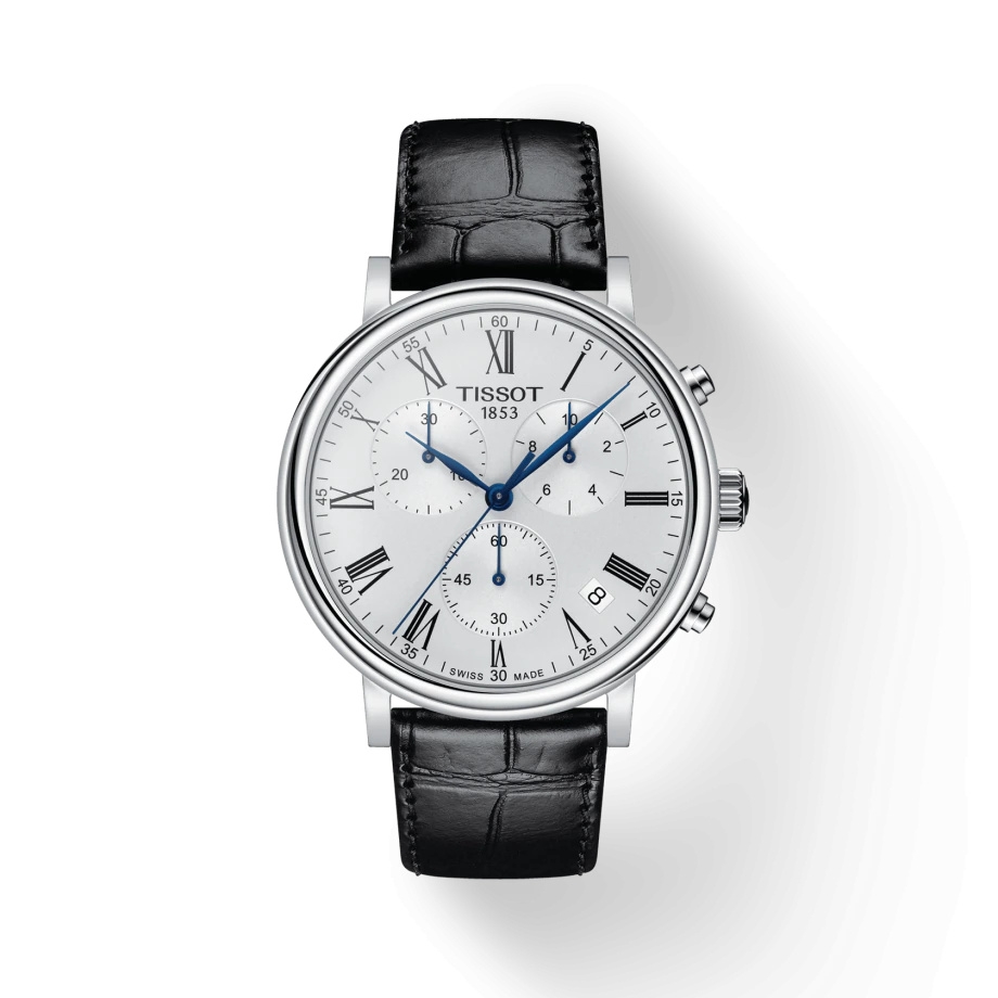 Tissot T122.417.16.033.00 : Carson Premium Chronograph Stainless Steel / Silver
