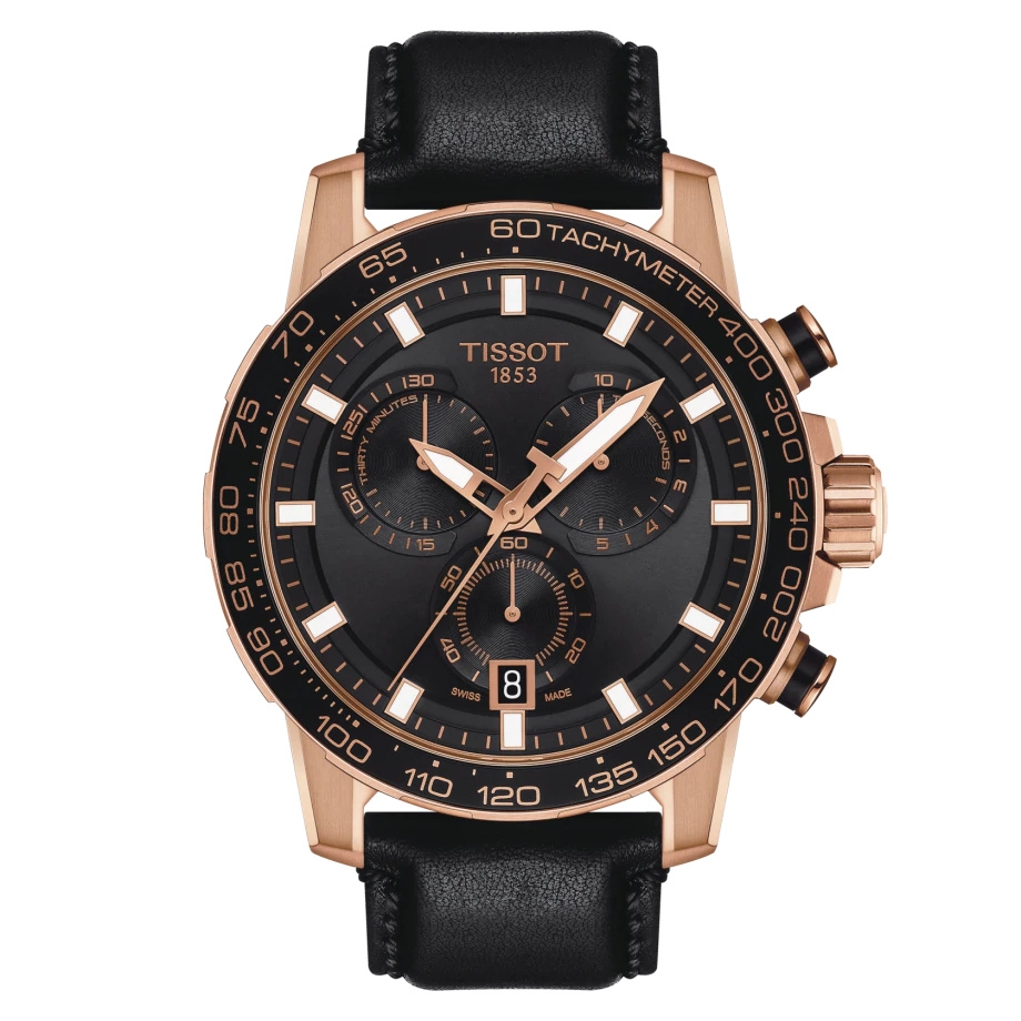 Tissot T125.617.36.051.00 : Supersport Chrono Rose Gold / Black