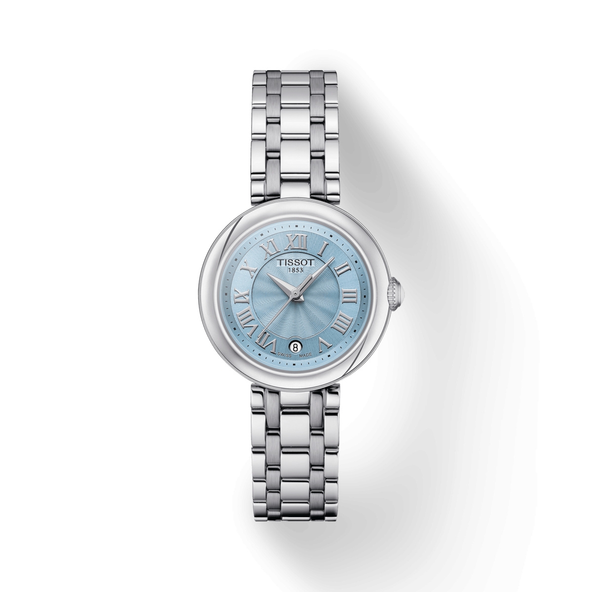 Tissot T126.010.11.133.00 : Bellissima Small Lady Stainless Steel / Blue MOP / Bracelet