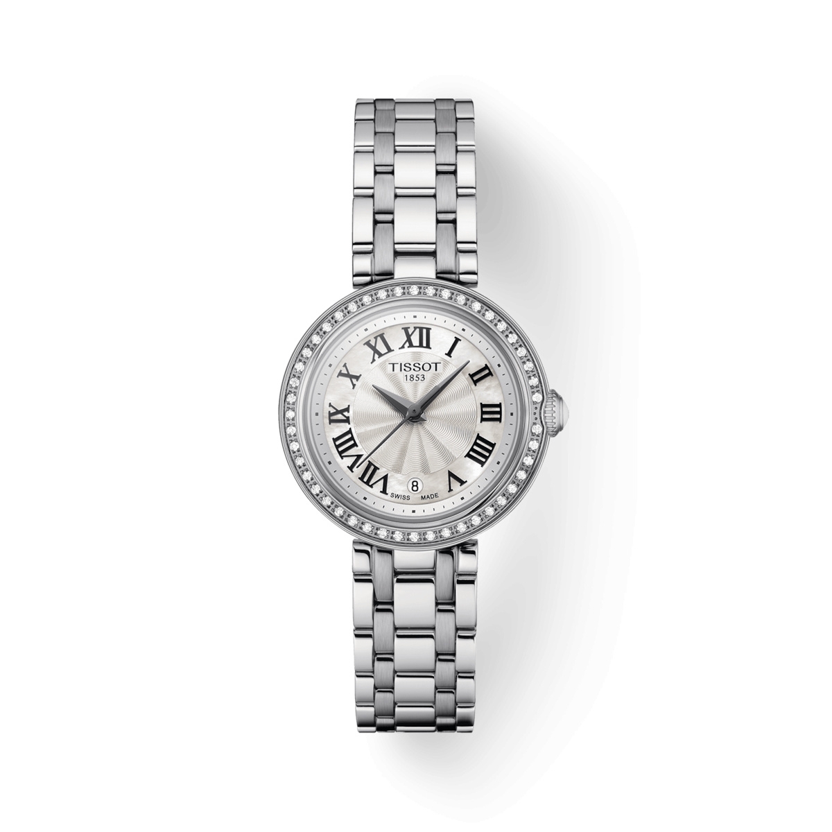 Tissot T126.010.61.113.00 : Bellissima Small Lady Stainless Steel - Diamond / Silver / Bracelet