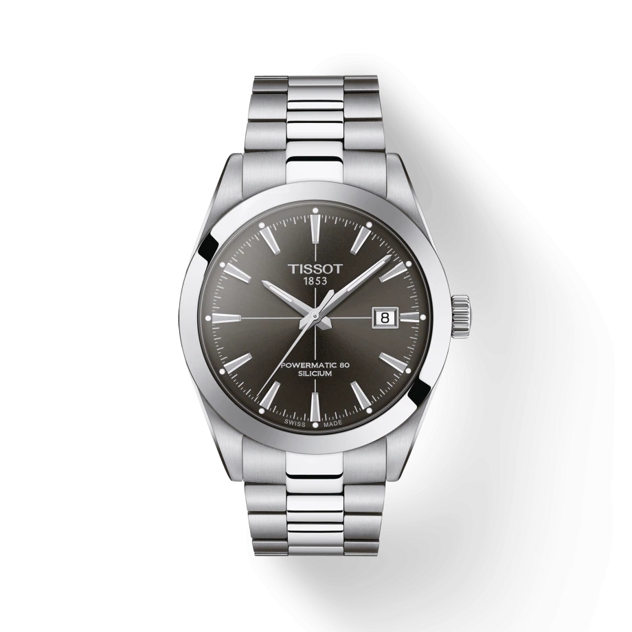 Tissot T127.407.11.061.00 : Gentleman Powermatic Stainless Steel / Grey / Japan