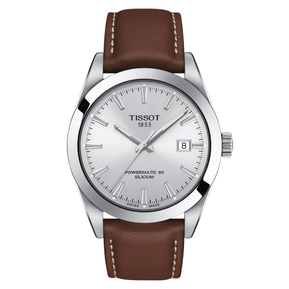 Tissot T127.407.16.031.00 : Gentleman Powermatic Stainless Steel / Silver / Strap