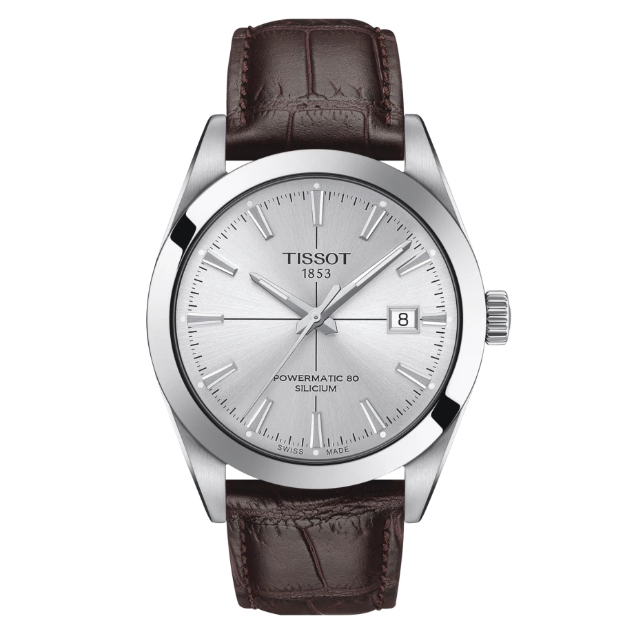 Tissot T127.407.16.031.01 : Gentleman Powermatic Stainless Steel / Silver / Strap