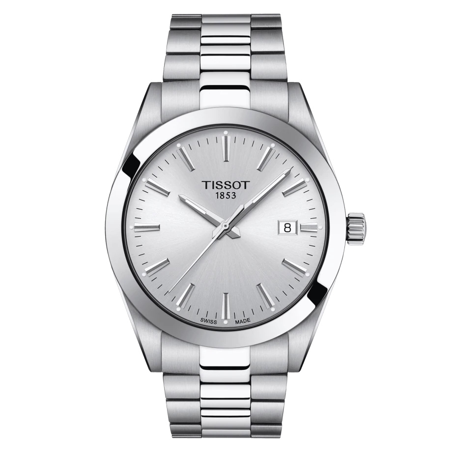 Tissot T127.410.11.031.00 : Gentleman Quartz Stainless Steel / Silver / Bracelet