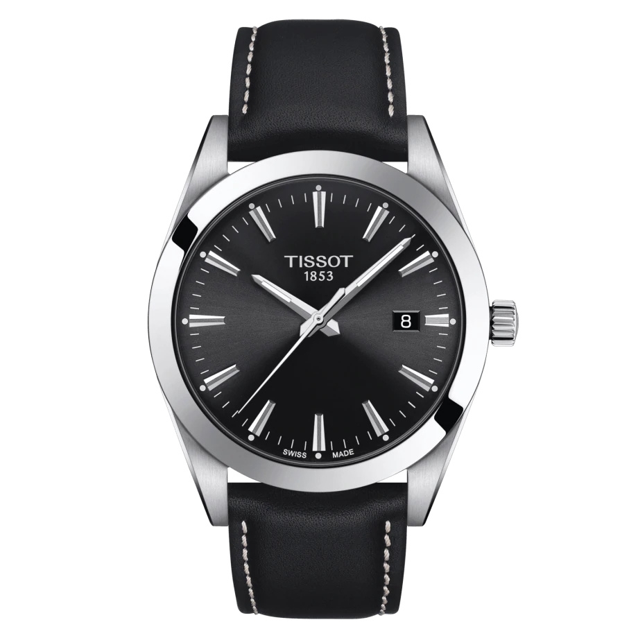 Tissot T127.410.16.051.00 : Gentleman Quartz Stainless Steel / Black / Strap