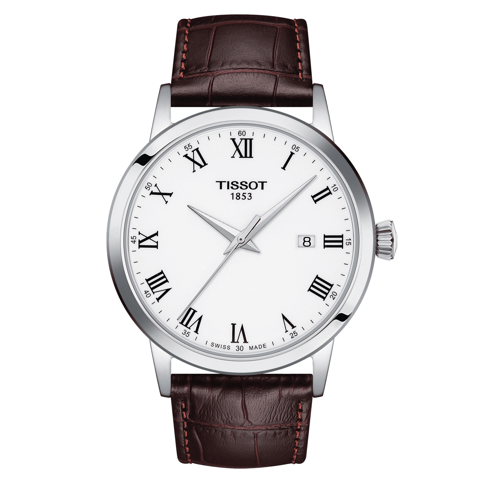 Tissot T129.410.16.013.00 : Dream Quartz 42 Stainless Steel / White / Bracelet
