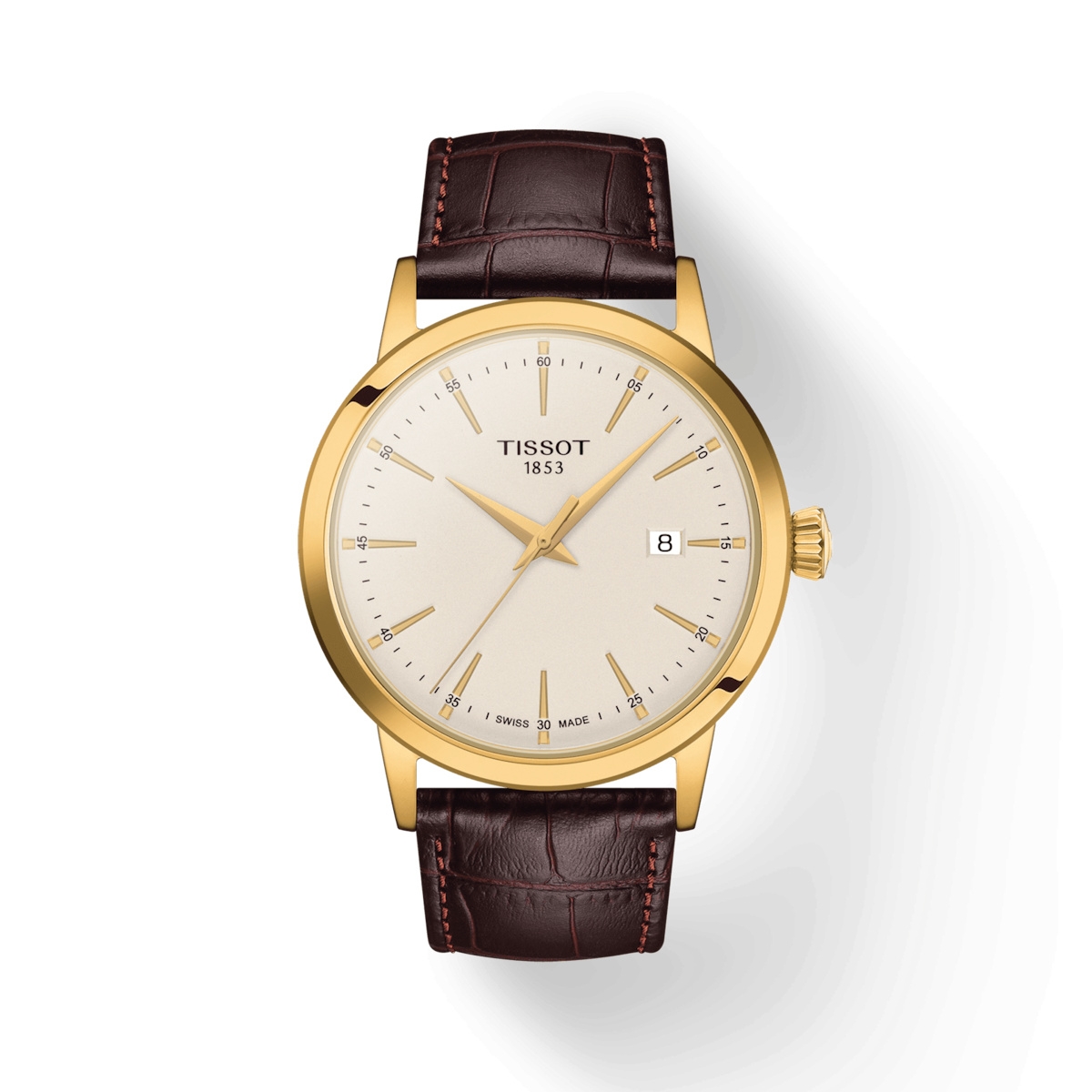 Tissot T129.410.36.261.00 : Dream Quartz 42 Yellow Gold / Ivory
