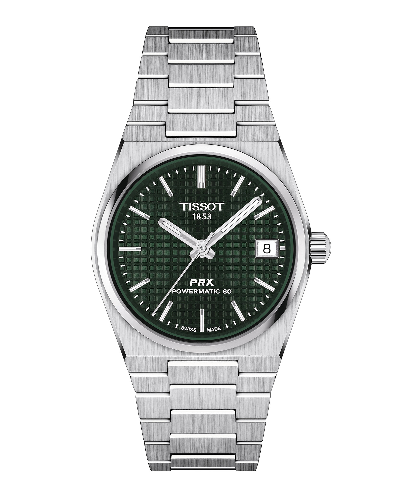 Tissot T137.207.11.091.00 : PRX 35 Powermatic 80 Stainless Steel / Green