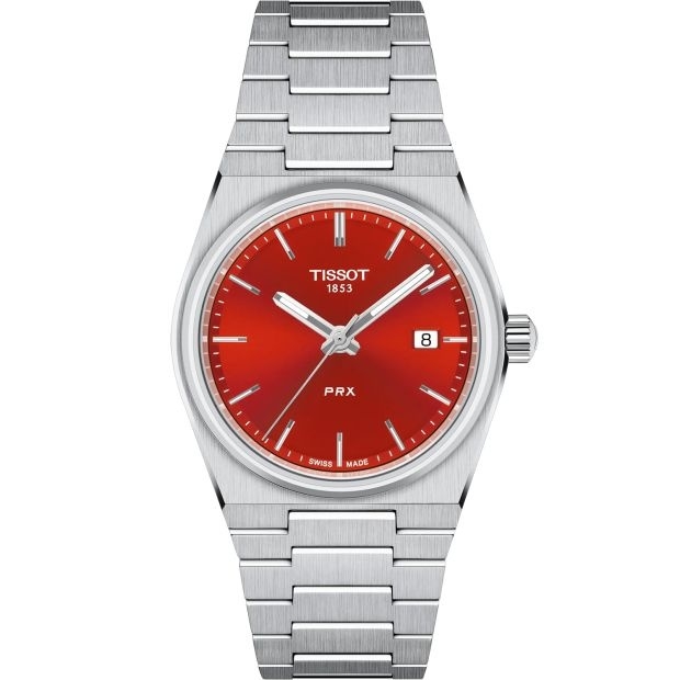 Tissot T137.210.11.421.00 : PRX Quartz 35 Stainless Steel / Red