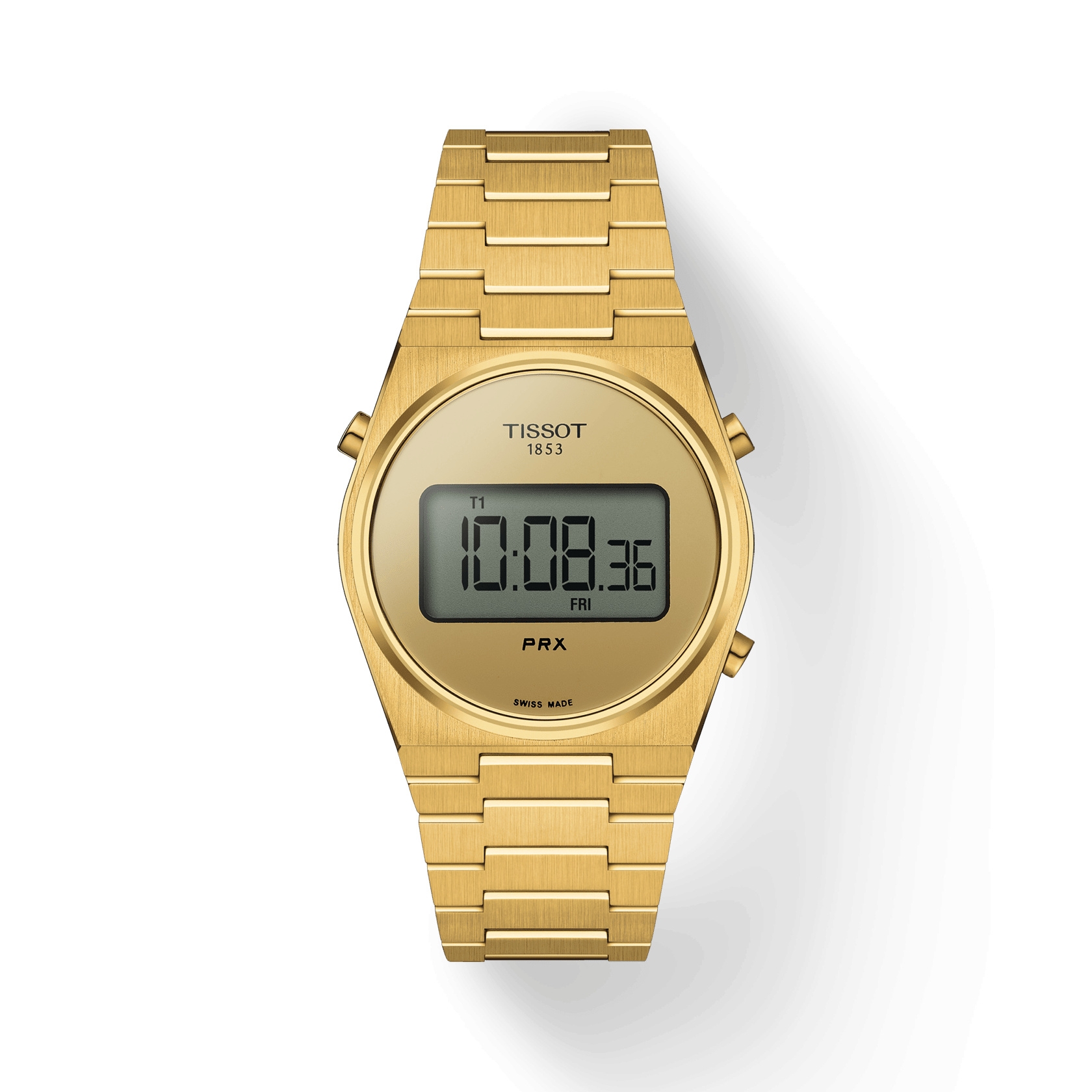 Tissot T137.263.33.020.00 : PRX Digital 35 Yellow Gold / Champagne