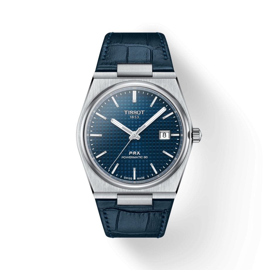 Tissot T137.407.16.041.00 : PRX Powermatic 80 Stainless Steel / Blue / Strap