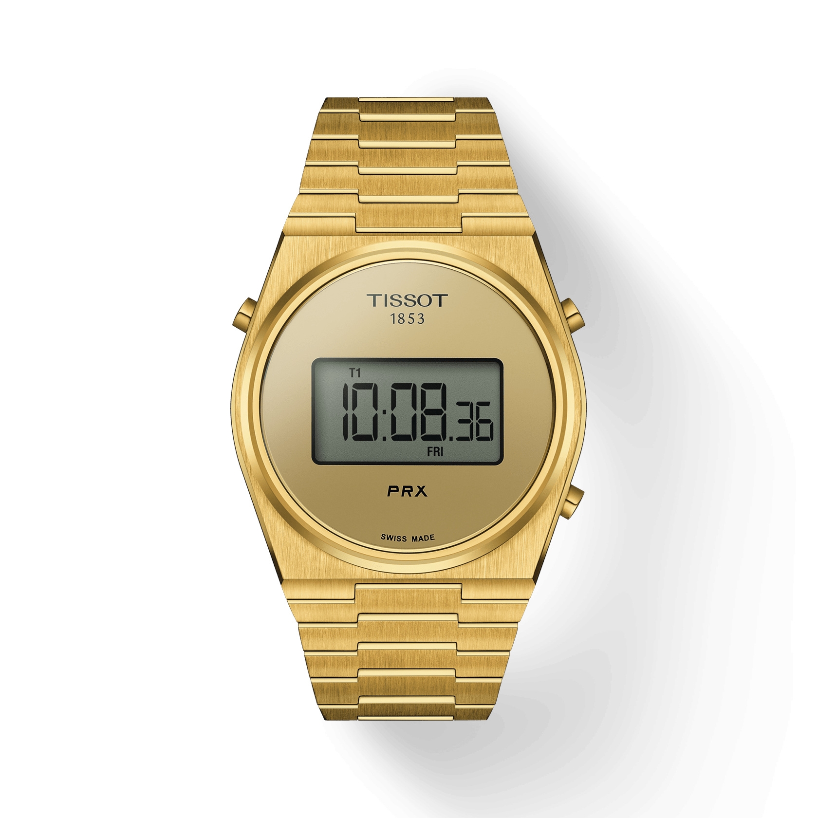 Tissot T137.463.33.020.00 : PRX Digital 40 Yellow Gold / Champagne
