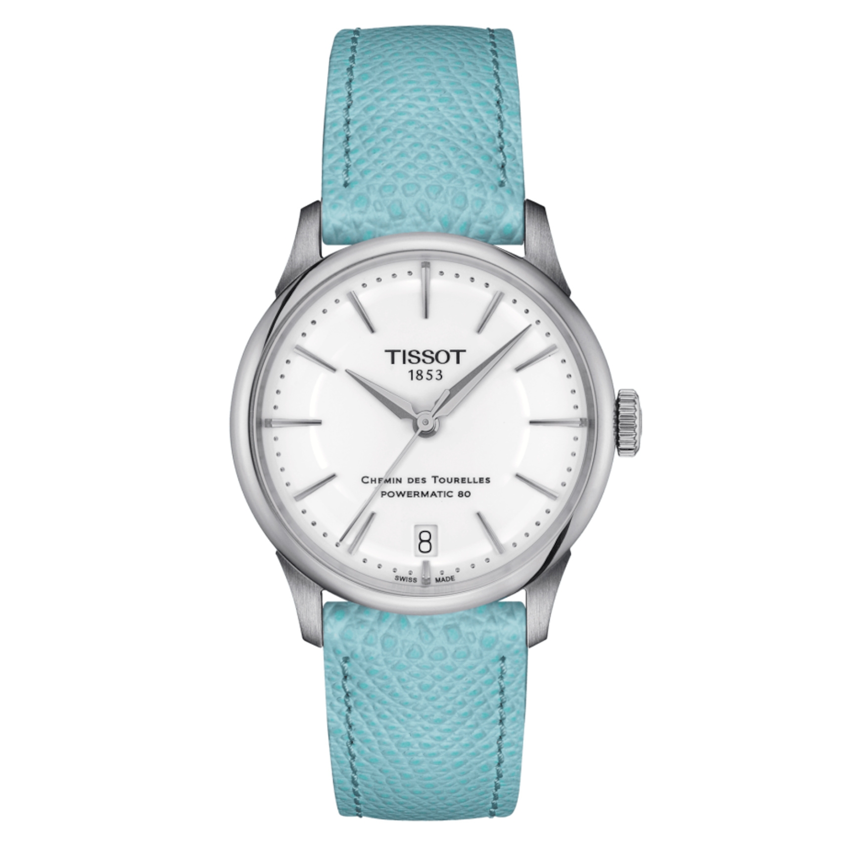 Tissot T139.207.16.011.00 : Chemin Des Tourelles Powermatic 80 34 Stainless Steel / White