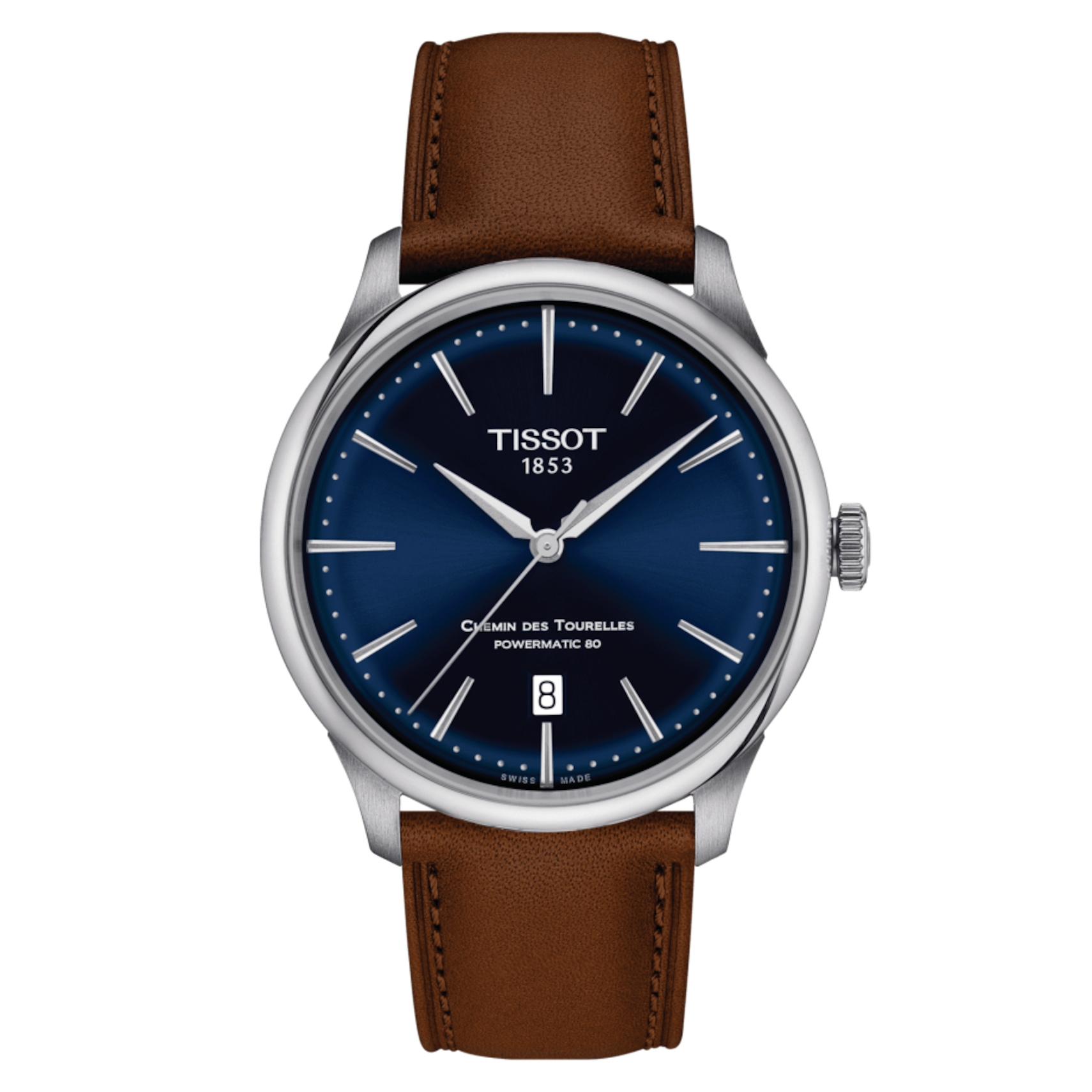 Tissot T139.807.16.041.00 : Chemin Des Tourelles Powermatic 80 39 Stainless Steel / Blue