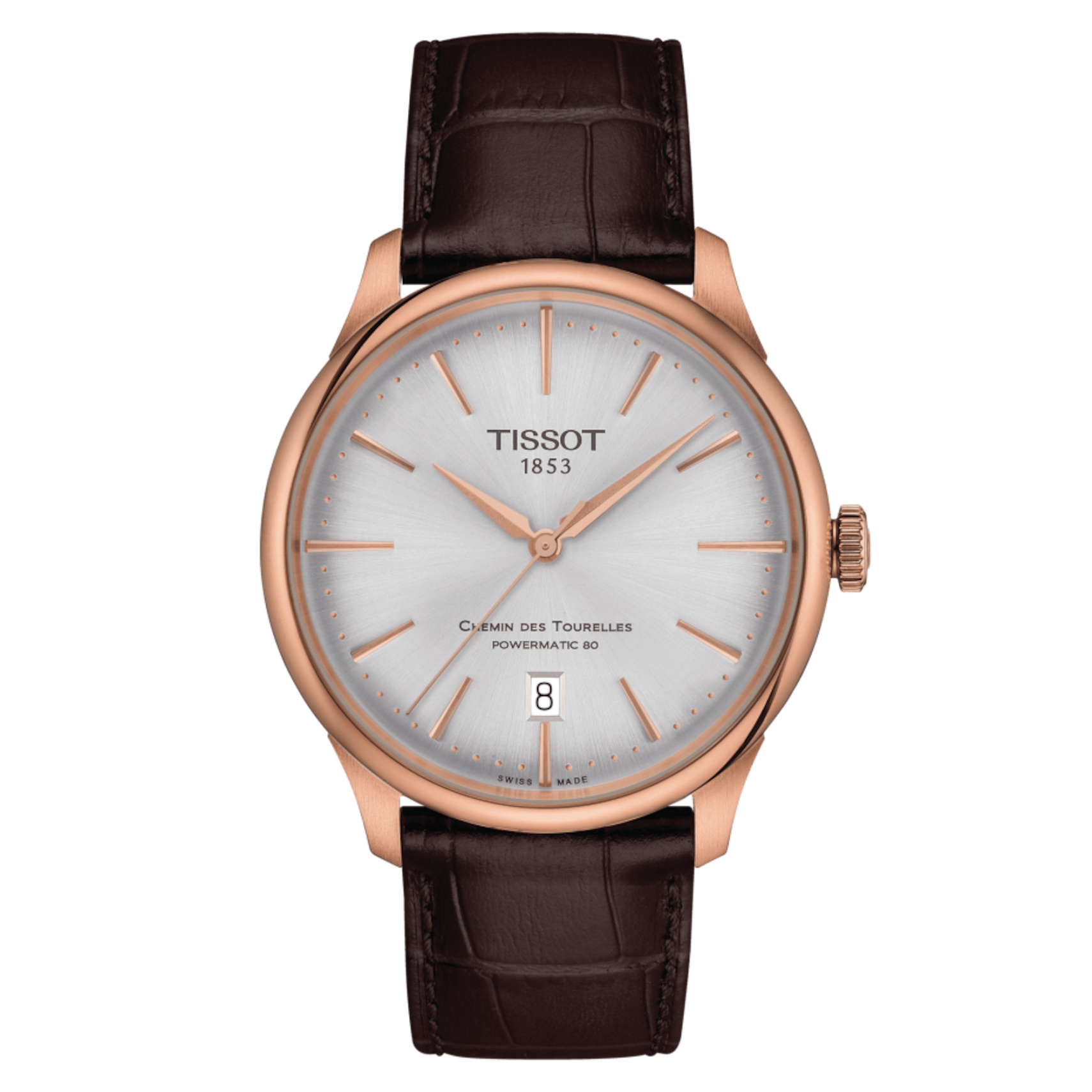 Tissot T139.807.36.031.00 : Chemin Des Tourelles Powermatic 80 39 Rose Gold / Silver
