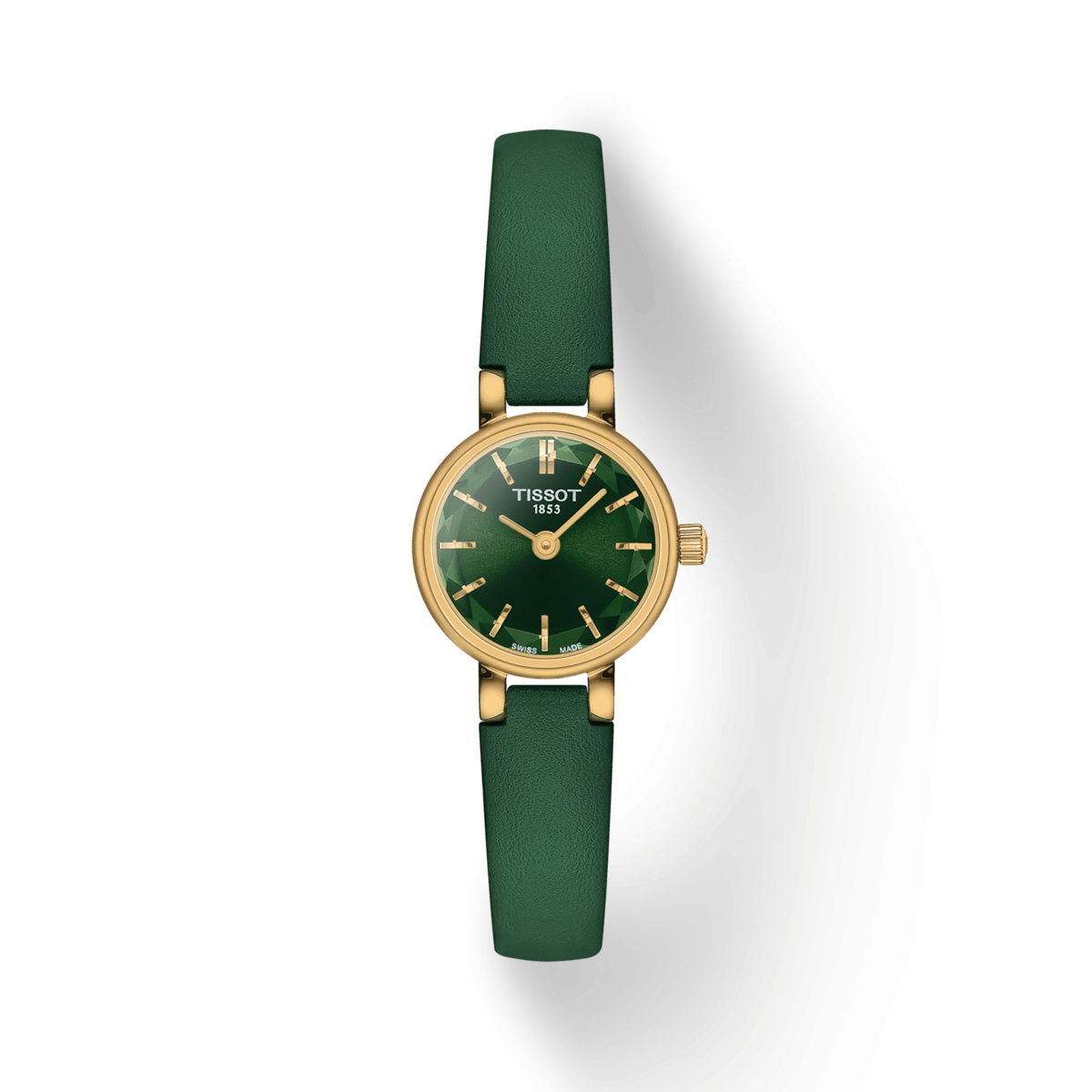 Tissot T140.009.36.091.00 : Lovely Round Rose Gold / Green
