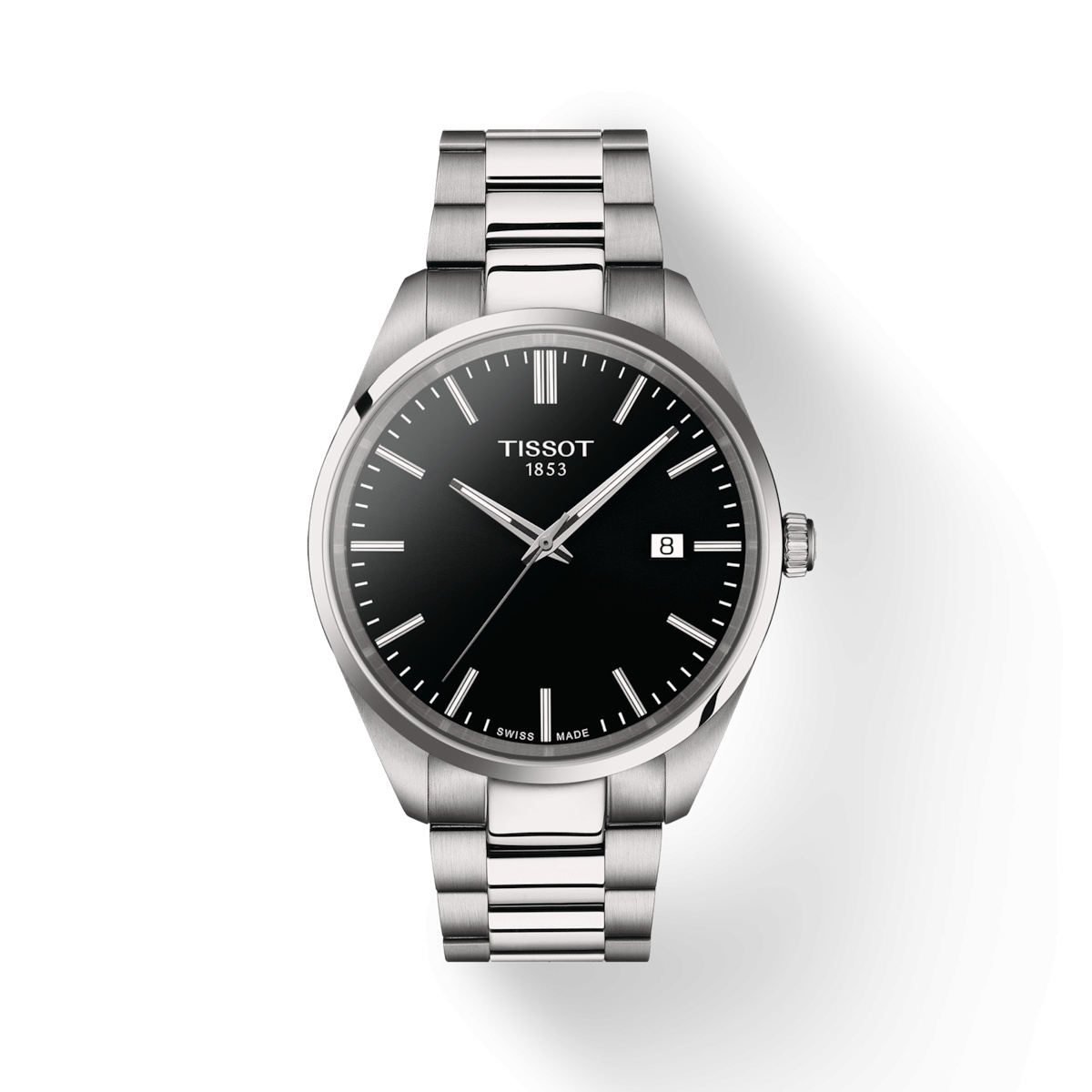 Tissot T150.410.11.051.00 : PR 100 Quartz 40 Stainless Steel / Black / Bracelet
