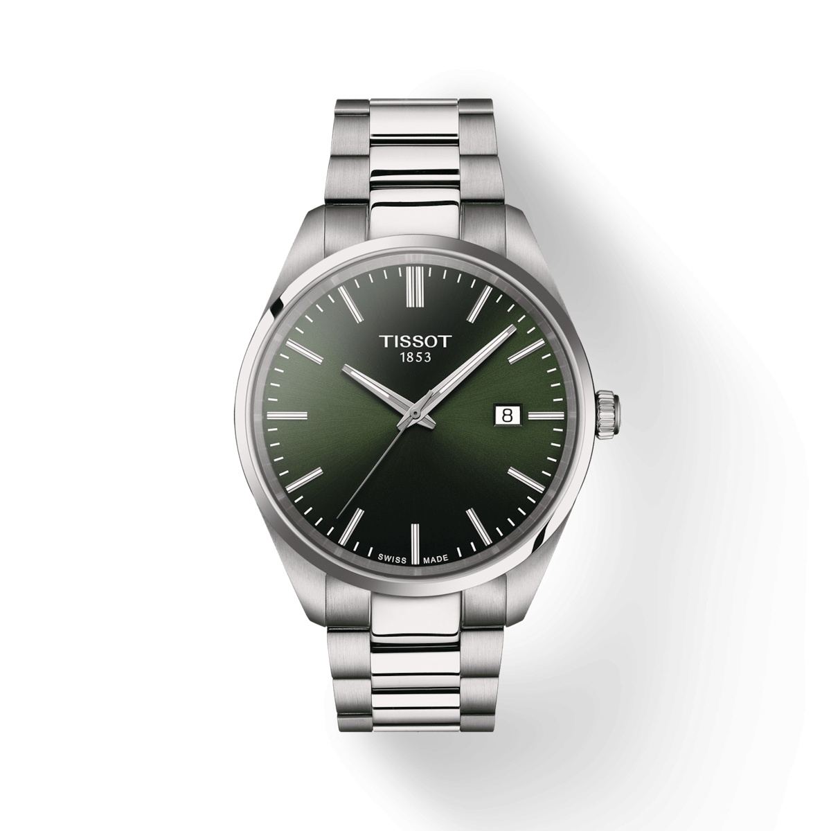 Tissot T150.410.11.091.00 : PR 100 Quartz 40 Stainless Steel / Green / Bracelet