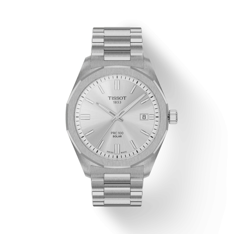 Tissot T151.422.11.031.00 : PRC 100 Solar Quartz 39 Stainless Steel / Silver / Bracelet