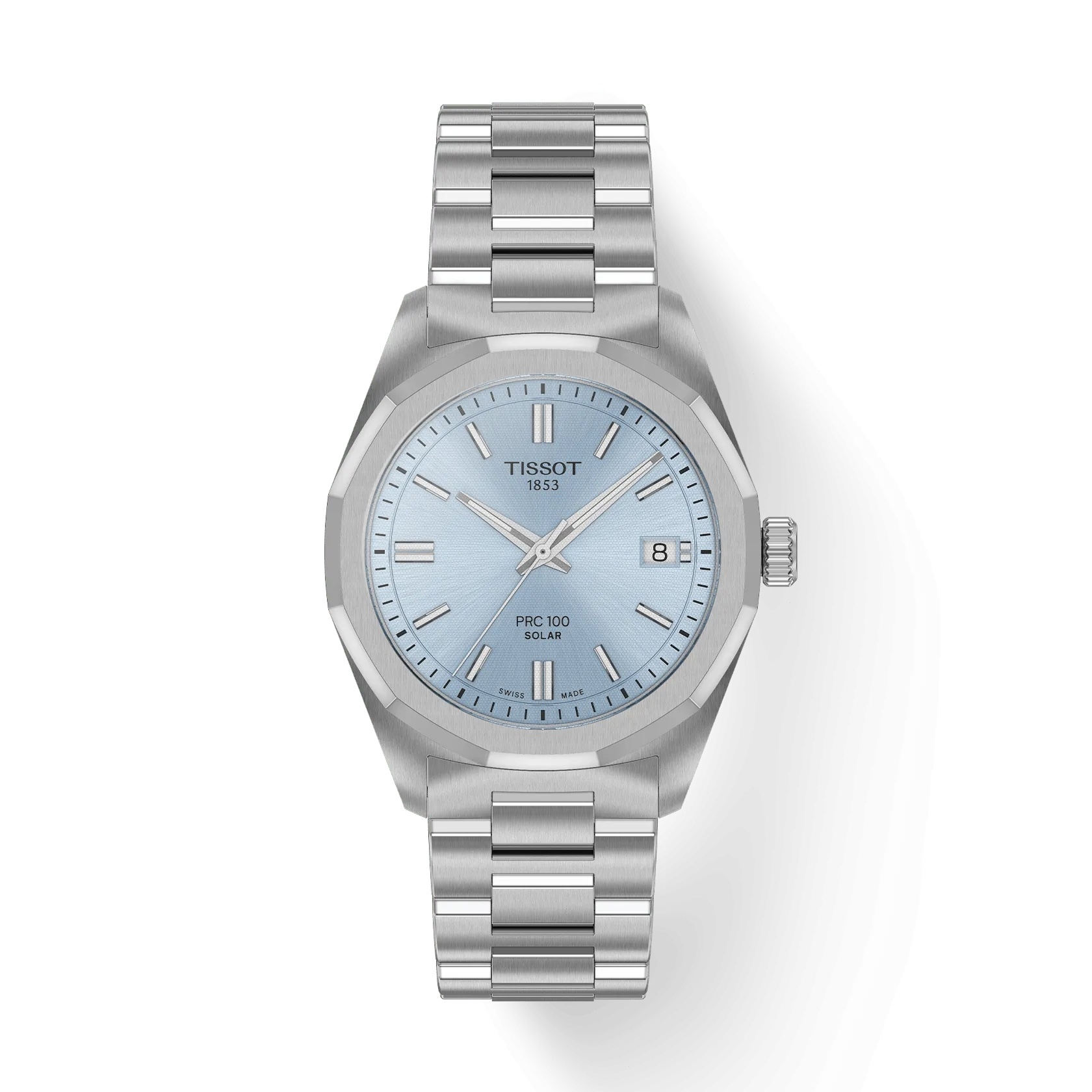Tissot T151.822.11.351.00 : PRC 100 Solar Quartz 34 Stainless Steel / Ice Blue
