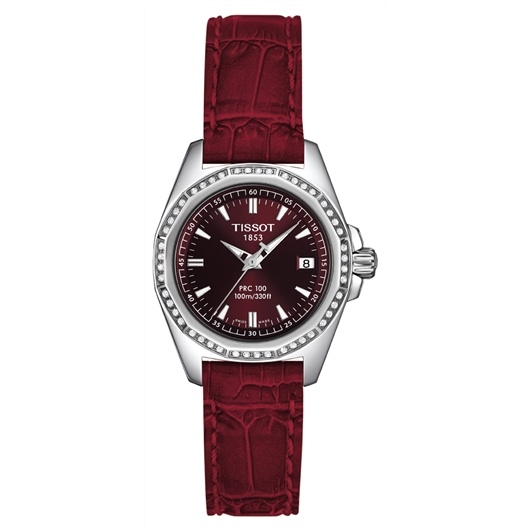 Tissot T22.1.161.81 : PRC 100 Quartz 29.7 Stainless Steel / Red / Strap