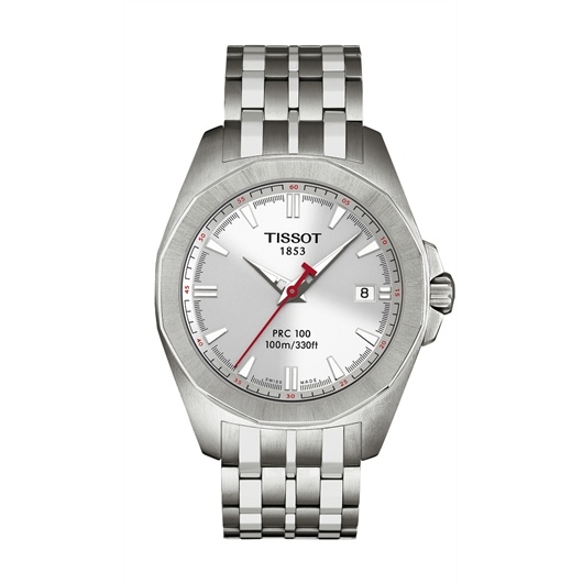 Tissot T22.1.581.31 : PRC 100 Quartz 41.3 Stainless Steel / Silver / Bracelet