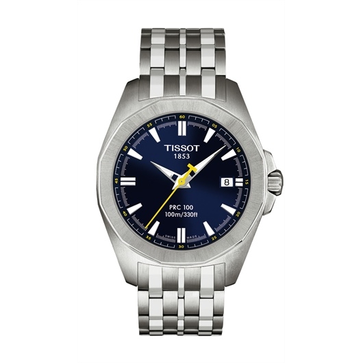 Tissot T22.1.581.41 : PRC 100 Quartz 41.3 Stainless Steel / Blue / Bracelet