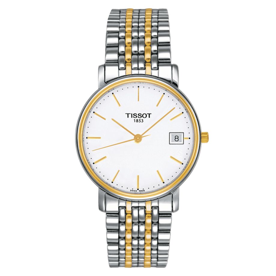 Tissot T52.2.481.31 : Desire Quartz 34 Stainless Steel / Yellow Gold PVD / Silver / Bracelet