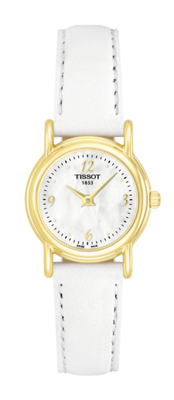 Tissot T71.3.130.74 : Carson Quartz 22 Yellow Gold / MOP / Strap