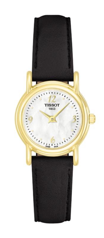 Tissot T71.3.180.74 : Carson Quartz 22 Yellow Gold / MOP / Strap