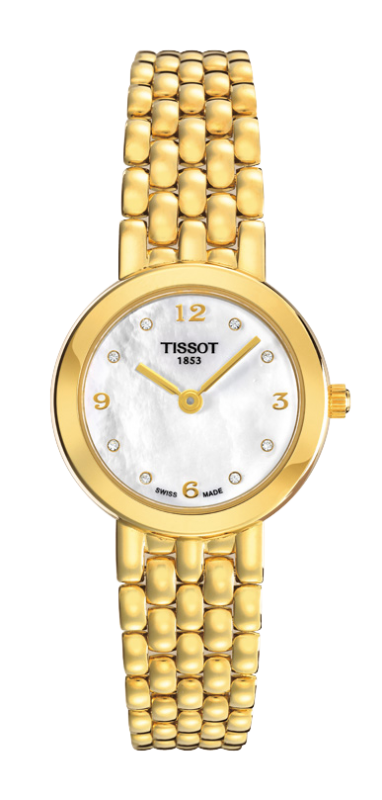 Tissot T73.3.137.76 : Caliente Quartz 24.5 Yellow Gold / MOP / Bracelet