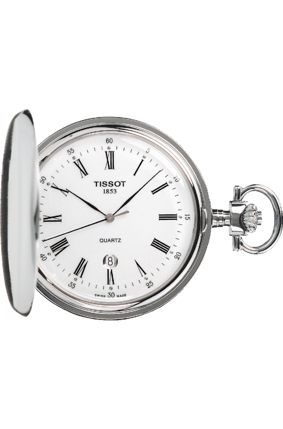 Tissot T83.6.553.13 : Savonette Quartz Stainless Steel / White-Roman